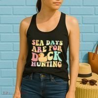 Cruising Sea Days Are For Duck Hunting Rubber Duck Cruise Women's Tank Top thumb 2