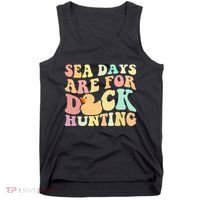 Cruising Sea Days Are For Duck Hunting Rubber Duck Cruise Tank Top thumb 0