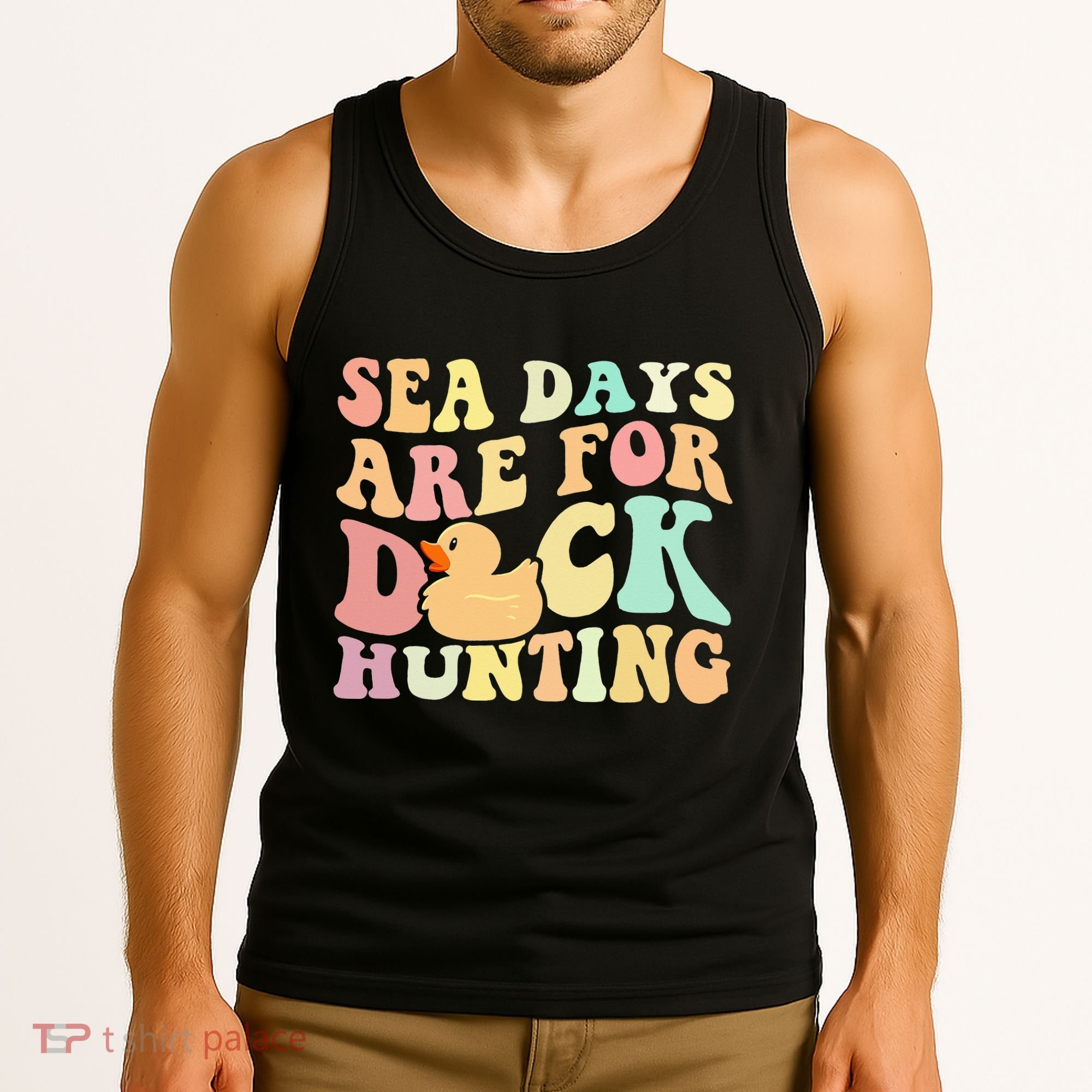 Cruising Sea Days Are For Duck Hunting Rubber Duck Cruise Tank Top