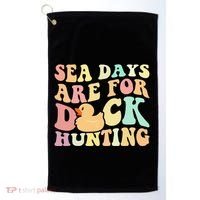 Cruising Sea Days Are For Duck Hunting Rubber Duck Cruise Golf Towel thumb 0