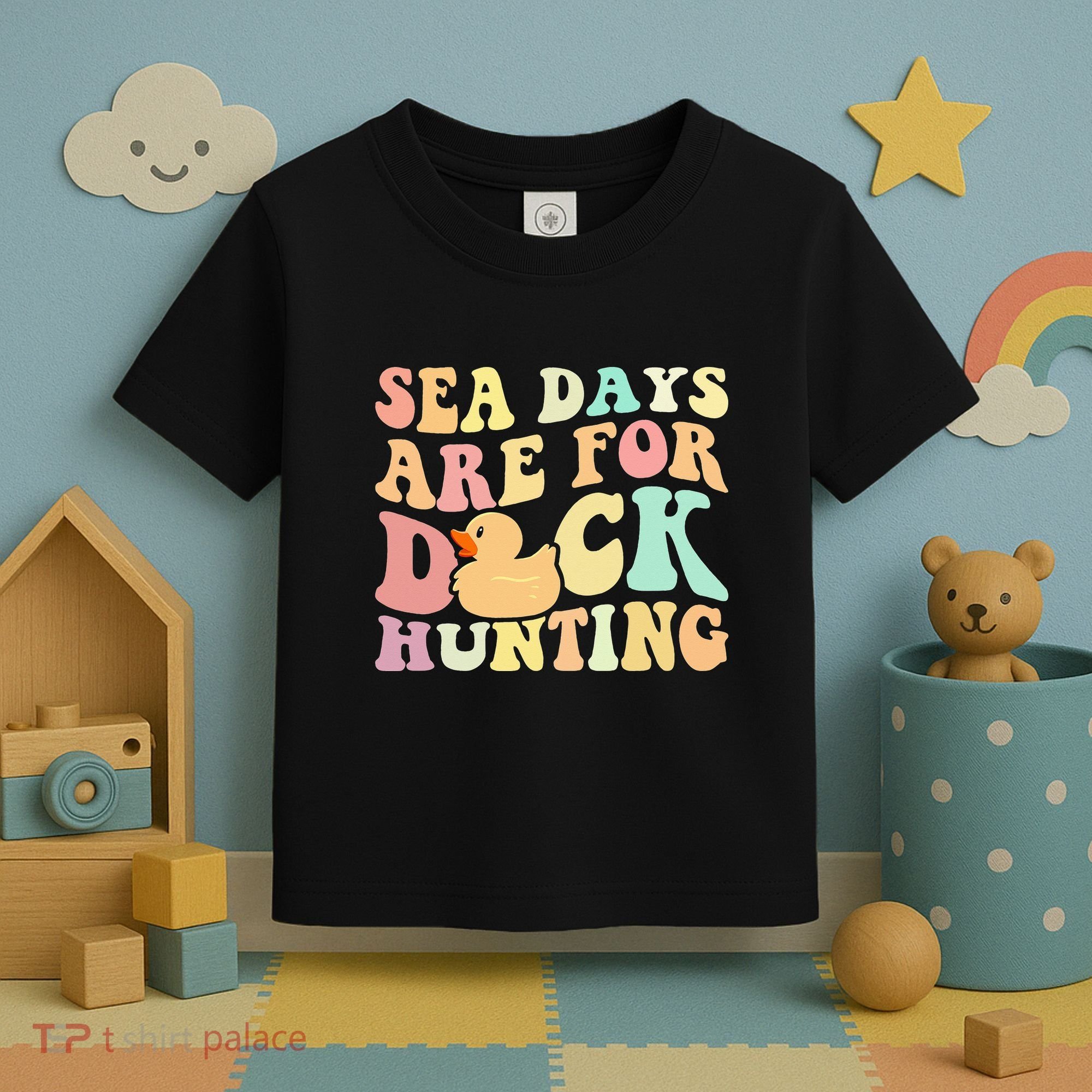 Cruising Sea Days Are For Duck Hunting Rubber Duck Cruise Toddler T-Shirt