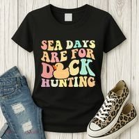 Cruising Sea Days Are For Duck Hunting Rubber Duck Cruise Women's T-Shirt thumb 3