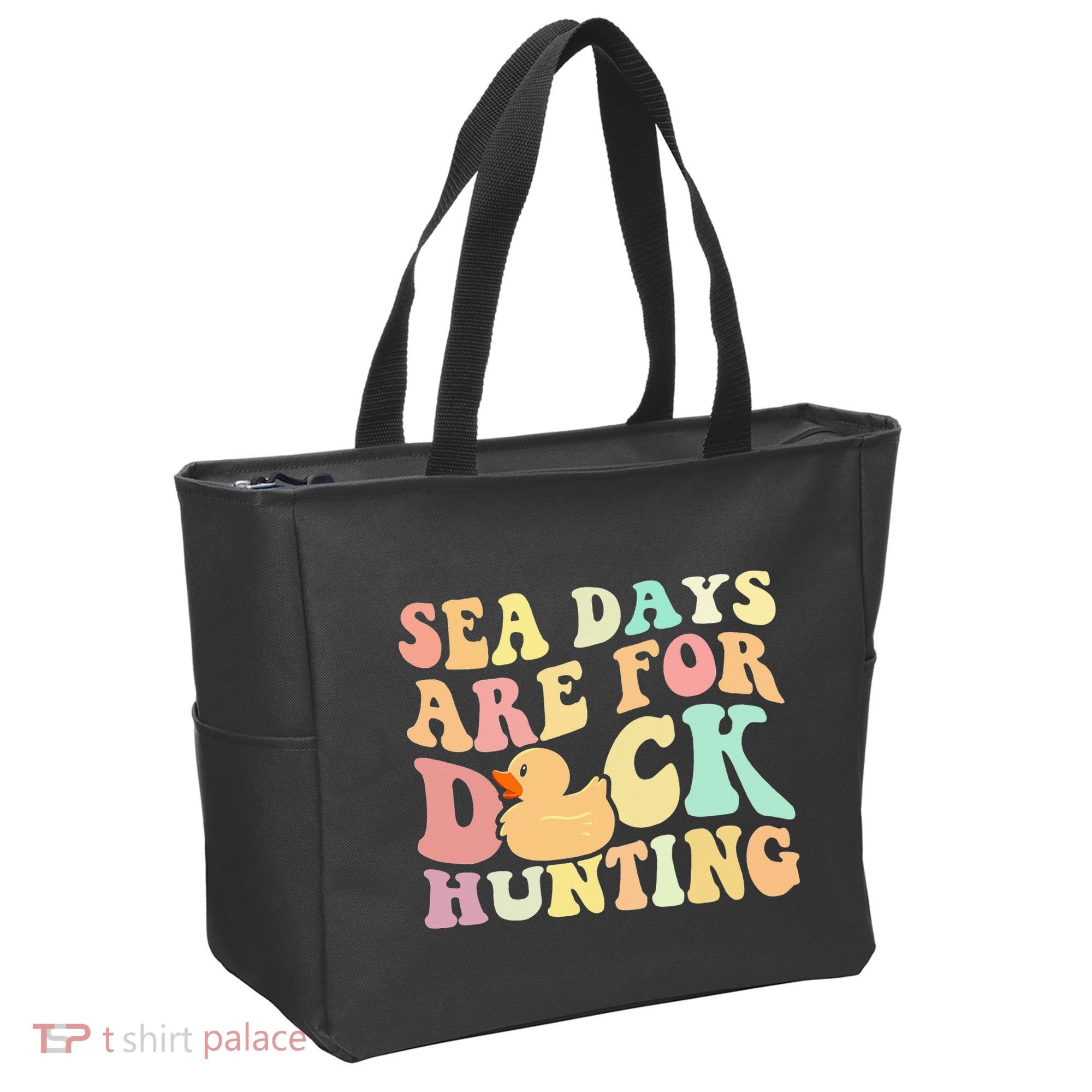 Cruising Sea Days Are For Duck Hunting Rubber Duck Cruise Tote Bag