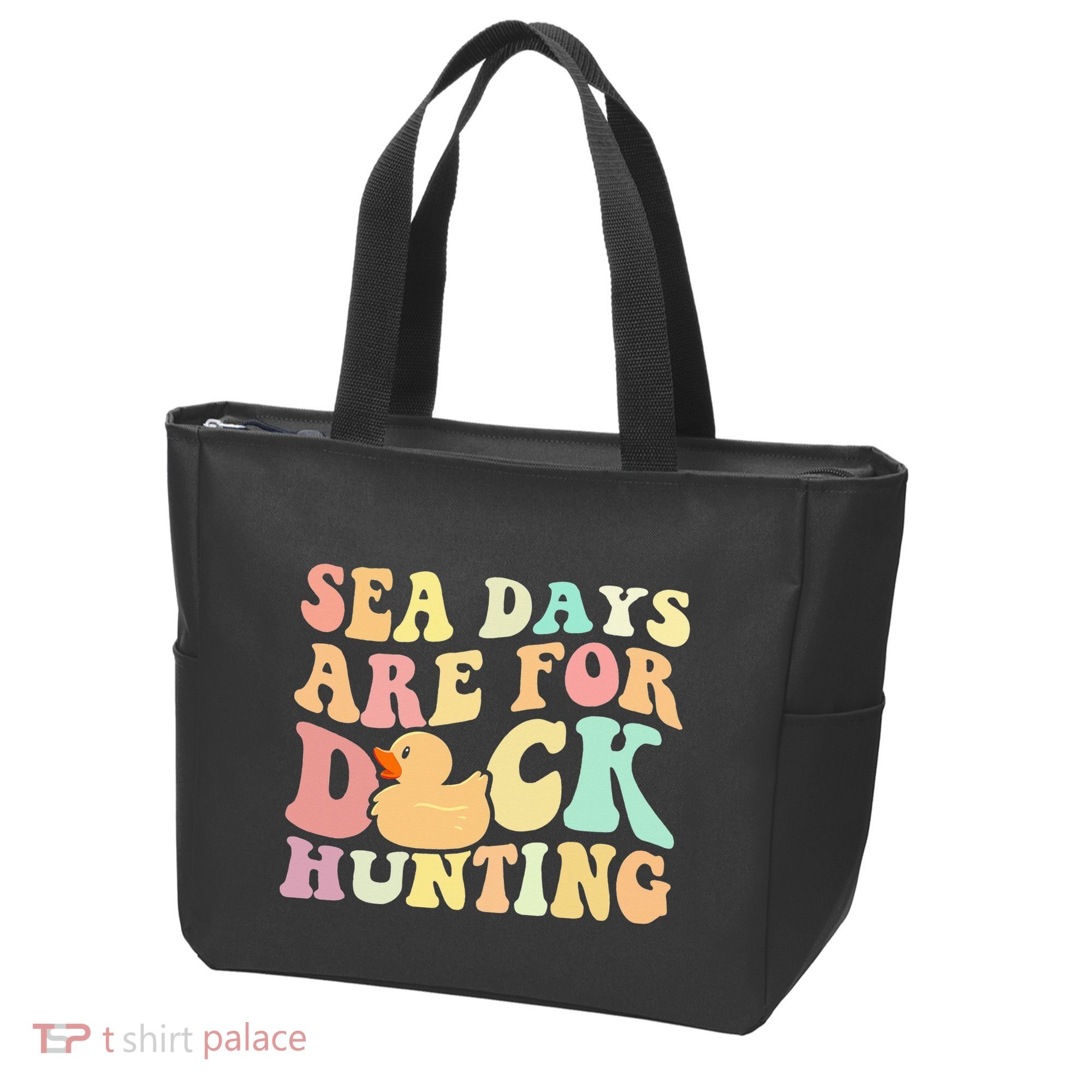 Cruising Sea Days Are For Duck Hunting Rubber Duck Cruise Tote Bag