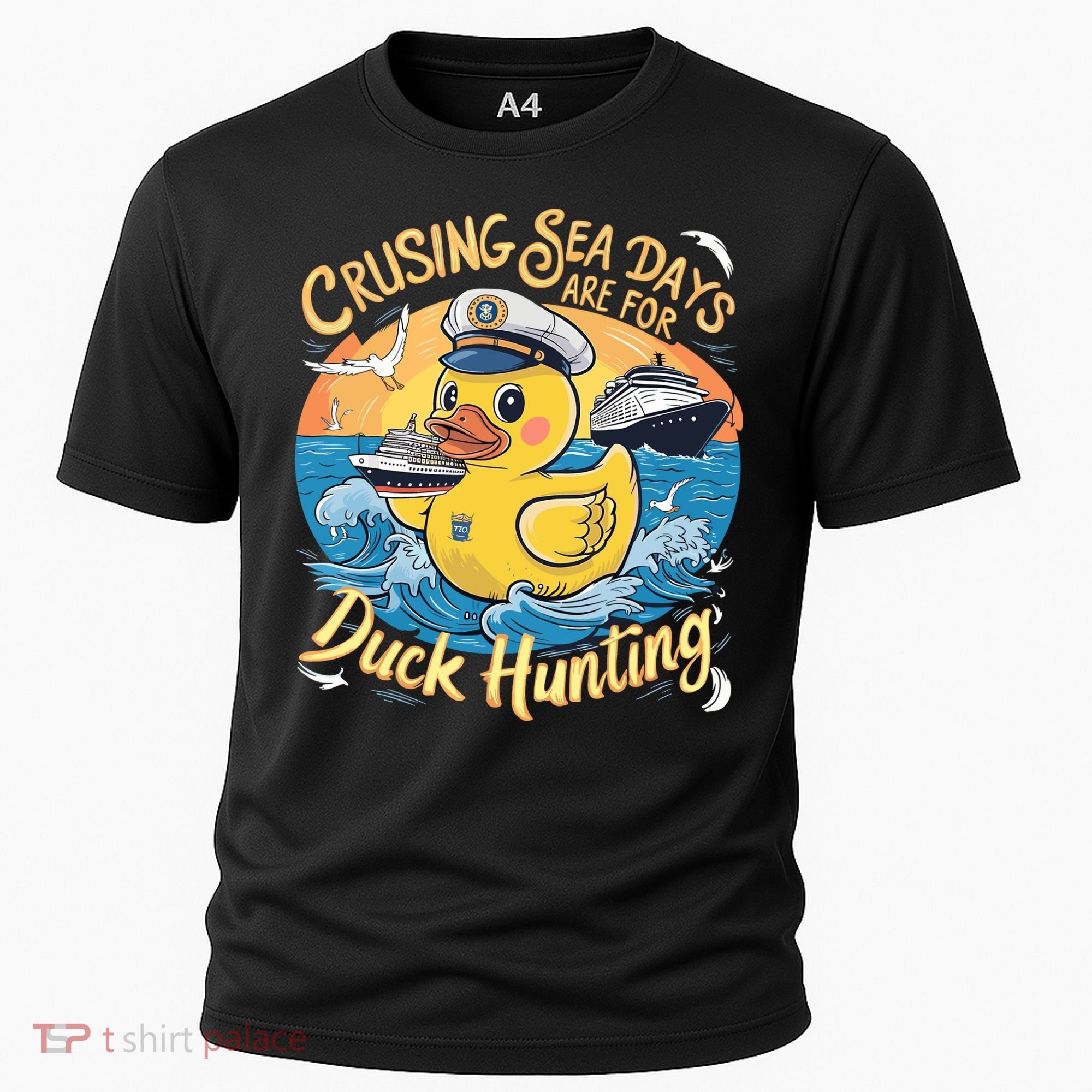 Cruising Sea Days Are For Duck Hunting Cool Cruise Trip Cooling Performance Crew T-Shirt