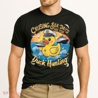 Cruising Sea Days Are For Duck Hunting Cool Cruise Trip Cooling Performance Crew T-Shirt thumb 2