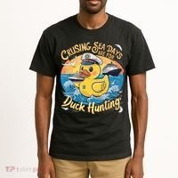 Cruising Sea Days Are For Duck Hunting Cool Cruise Trip Tall T-Shirt thumb 2