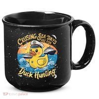 Cruising Sea Days Are For Duck Hunting Cool Cruise Trip 15oz Campfire Ceramic Mug thumb 0