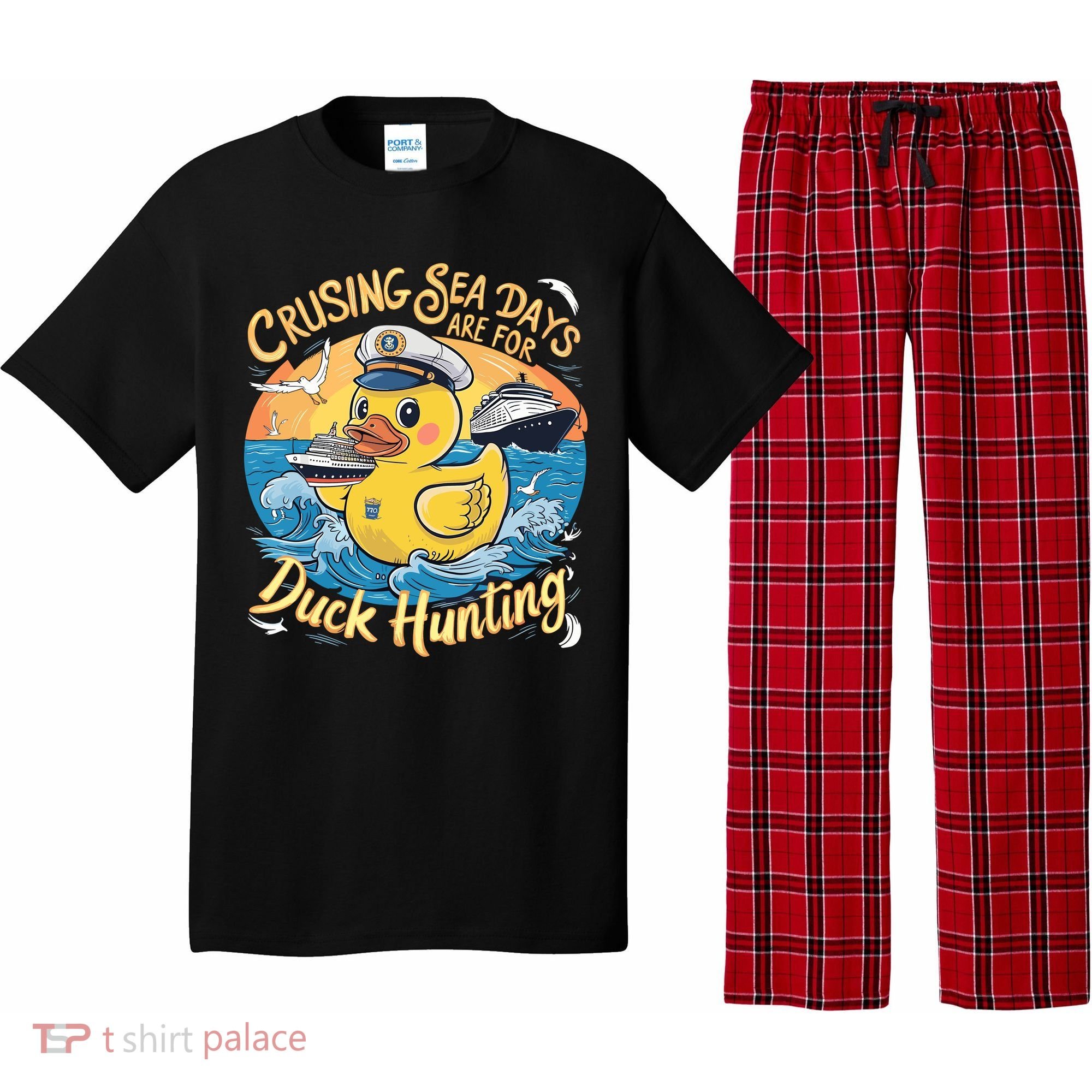 Cruising Sea Days Are For Duck Hunting Cool Cruise Trip Pajama Set