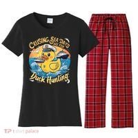 Cruising Sea Days Are For Duck Hunting Cool Cruise Trip Women's Flannel Pajama Set thumb 0
