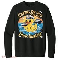 Cruising Sea Days Are For Duck Hunting Cool Cruise Trip V.I.T. Fleece Crew Sweatshirt thumb 0