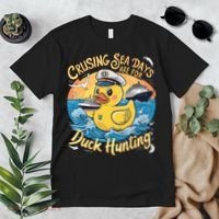 Cruising Sea Days Are For Duck Hunting Cool Cruise Trip Premium T-Shirt thumb 2