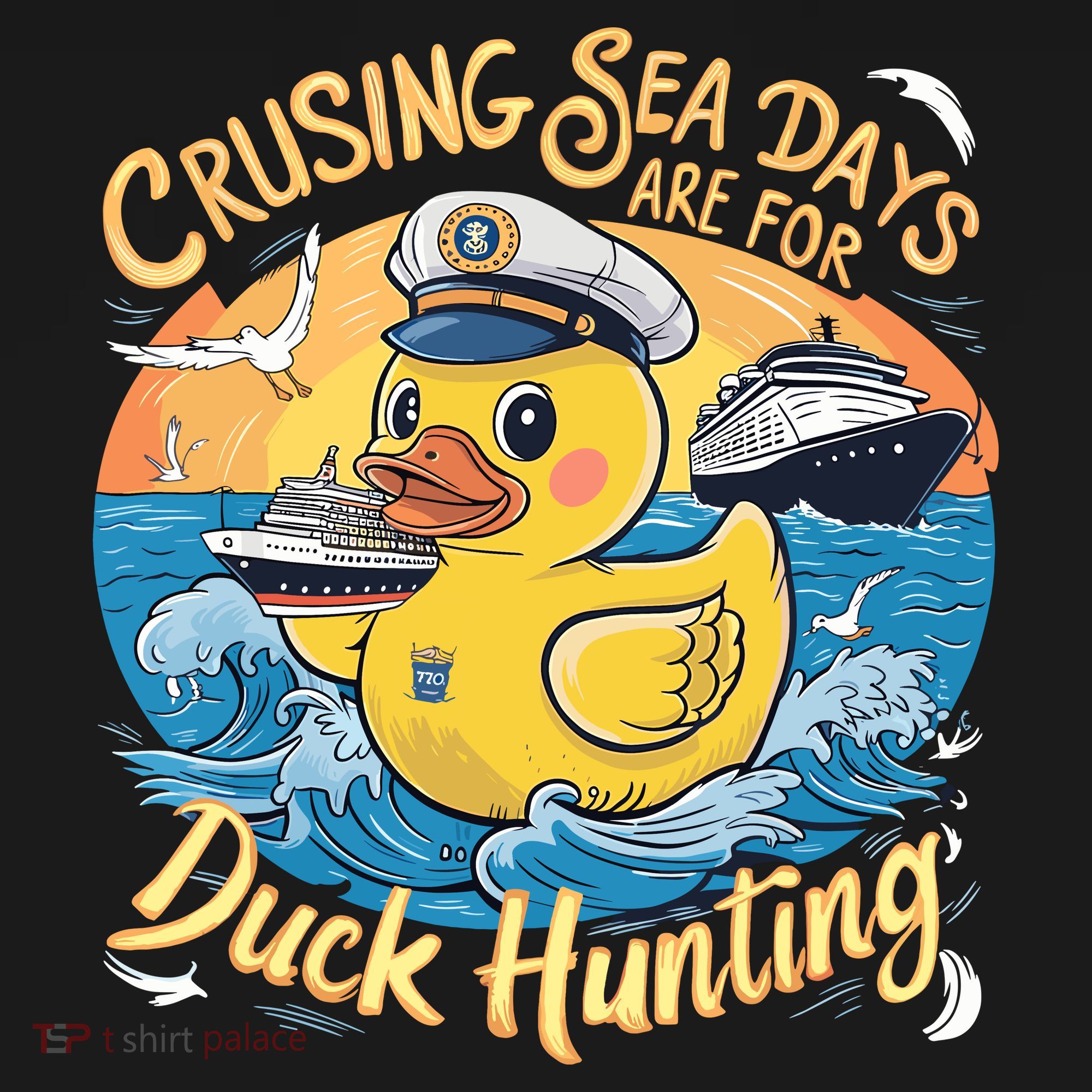 Cruising Sea Days Are For Duck Hunting Cool Cruise Trip Tall Sweatshirt