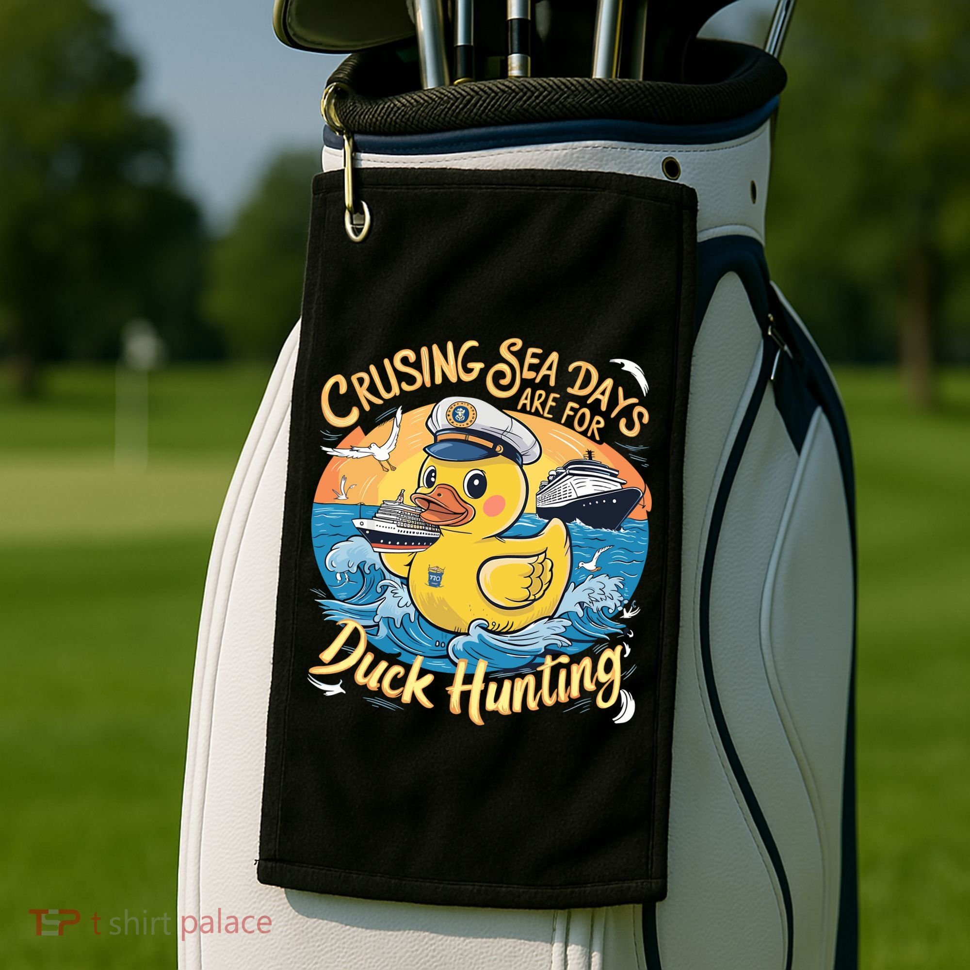 Cruising Sea Days Are For Duck Hunting Cool Cruise Trip Golf Towel