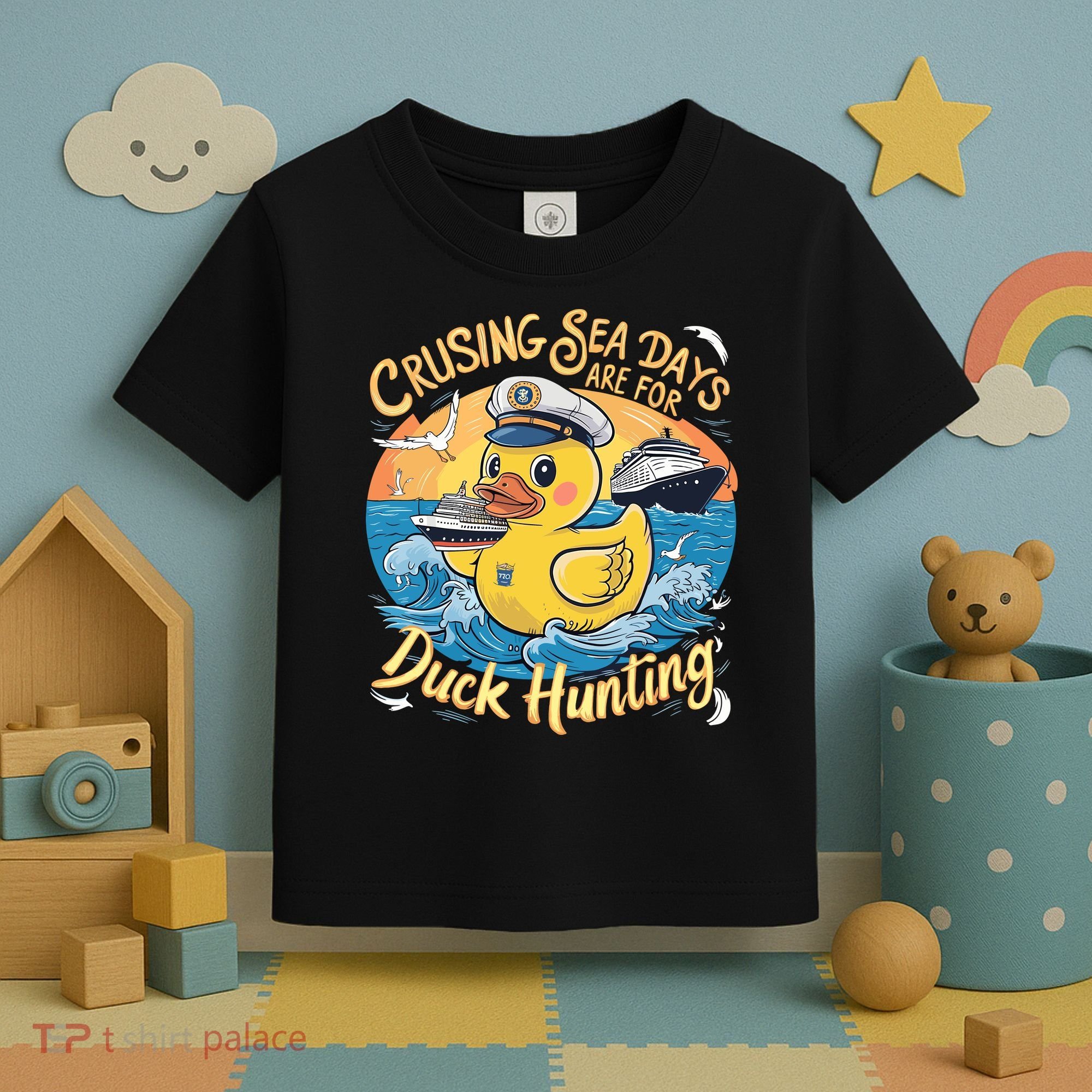 Cruising Sea Days Are For Duck Hunting Cool Cruise Trip Toddler T-Shirt