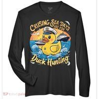 Cruising Sea Days Are For Duck Hunting Cool Cruise Trip Zone Performance Long-Sleeve T-Shirt thumb 0