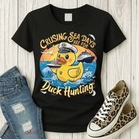 Cruising Sea Days Are For Duck Hunting Cool Cruise Trip Women's T-Shirt thumb 3