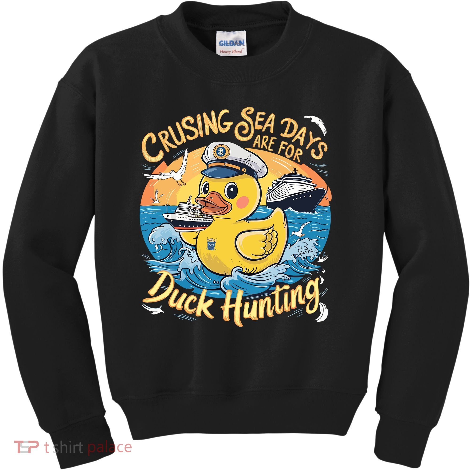 Cruising Sea Days Are For Duck Hunting Cool Cruise Trip Kids Sweatshirt