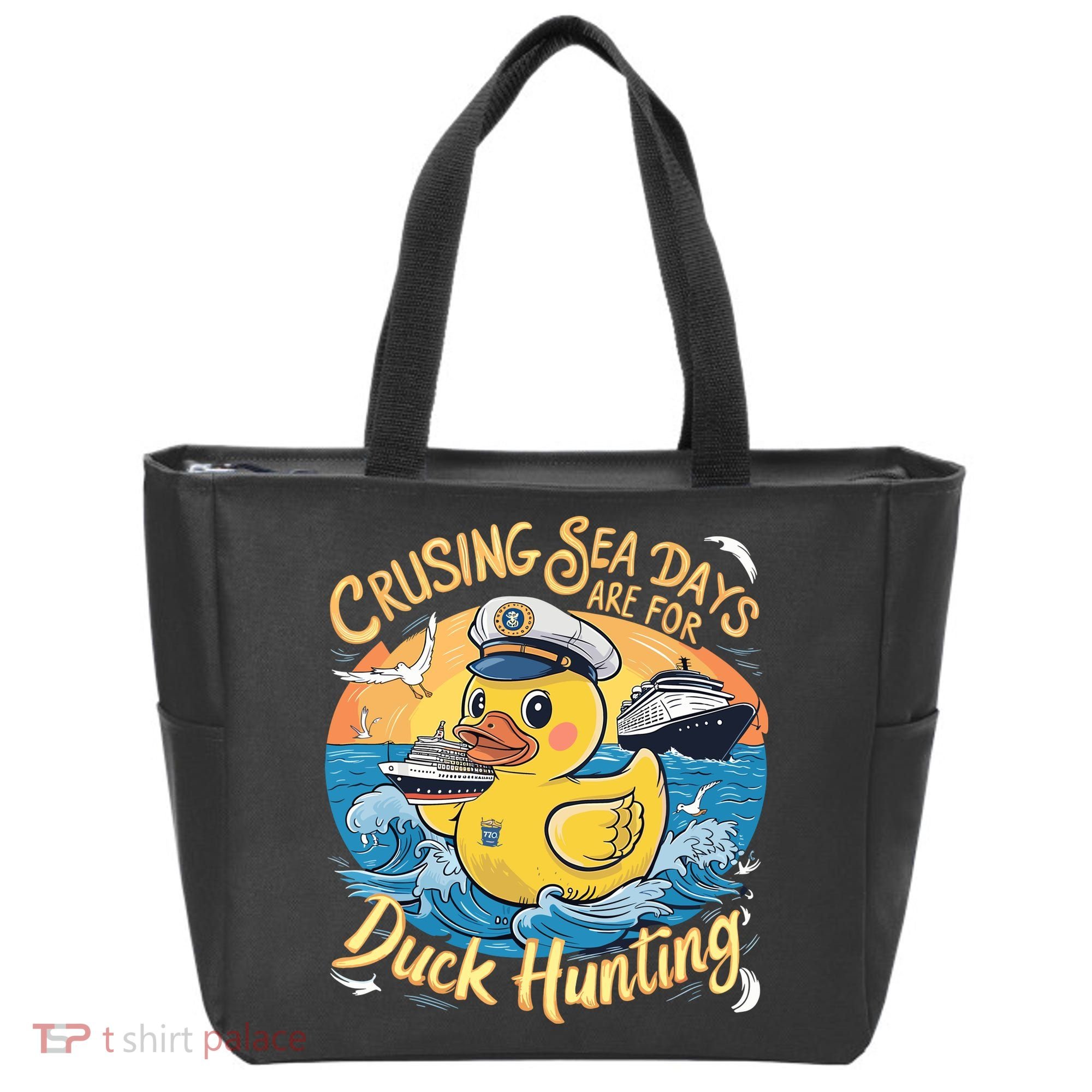 Cruising Sea Days Are For Duck Hunting Cool Cruise Trip Tote Bag