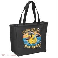 Cruising Sea Days Are For Duck Hunting Cool Cruise Trip Tote Bag thumb 2