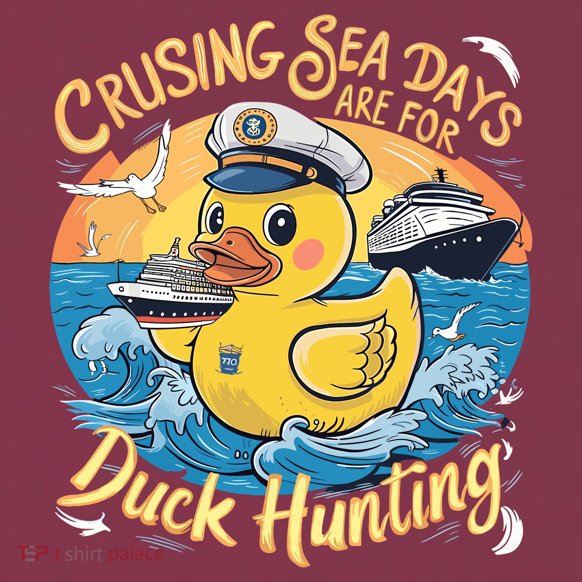 Cruising Sea Days Are For Duck Hunting Cool Cruise Trip 16oz Travel Tumbler