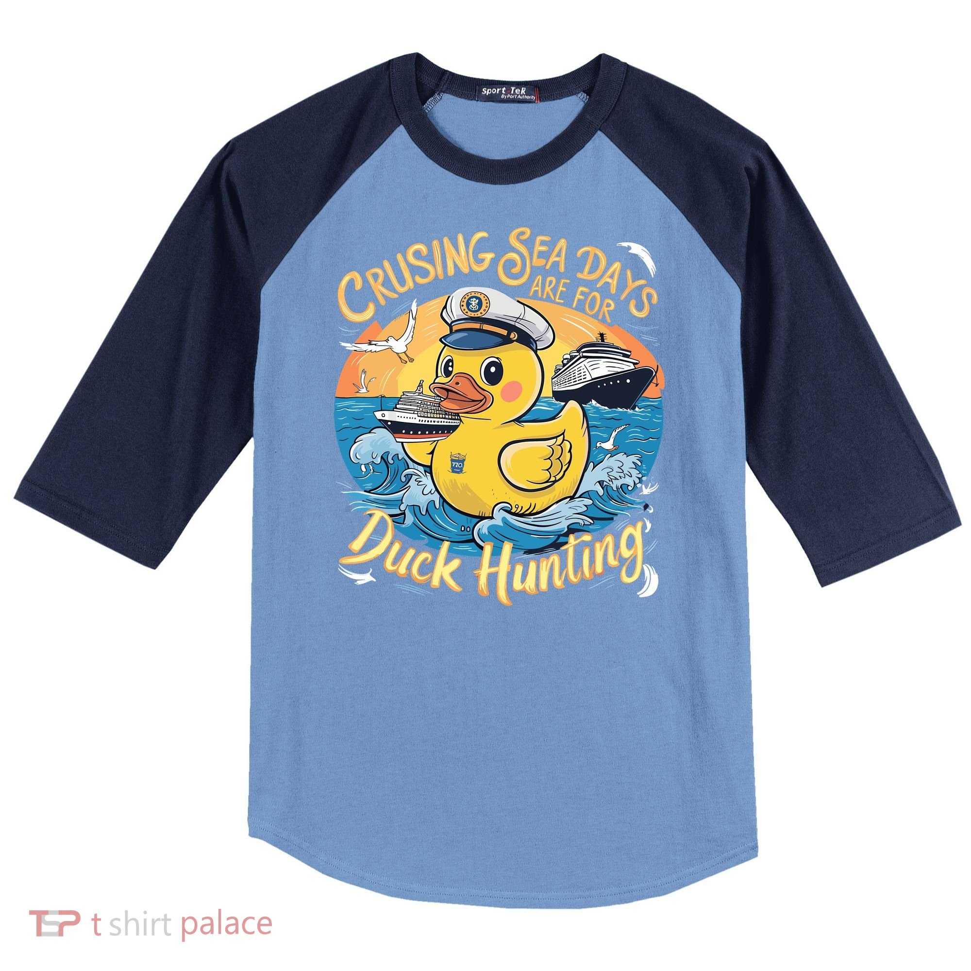 Cruising Sea Days Are For Duck Hunting Cool Cruise Trip Raglan Baseball Sleeve Shirt