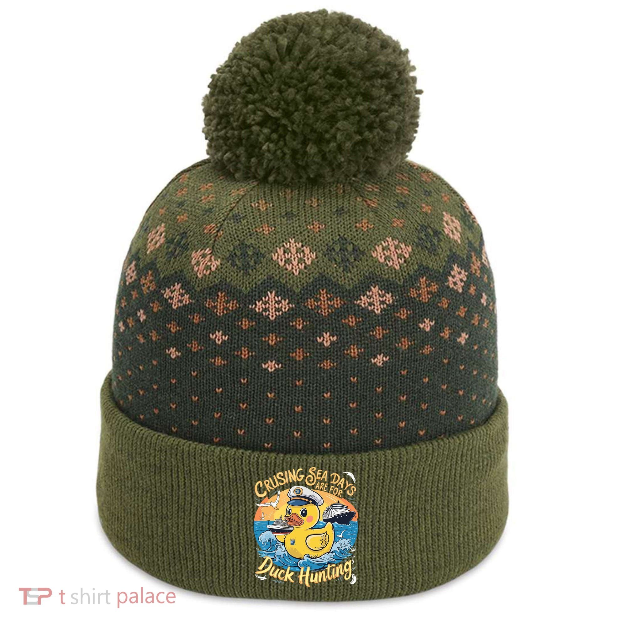 Cruising Sea Days Are For Duck Hunting Cool Cruise Trip The Baniff Cuffed Pom Beanie