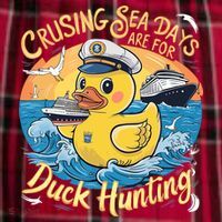 Cruising Sea Days Are For Duck Hunting Cool Cruise Trip Women's Flannel Plaid Pajama Pants thumb 2