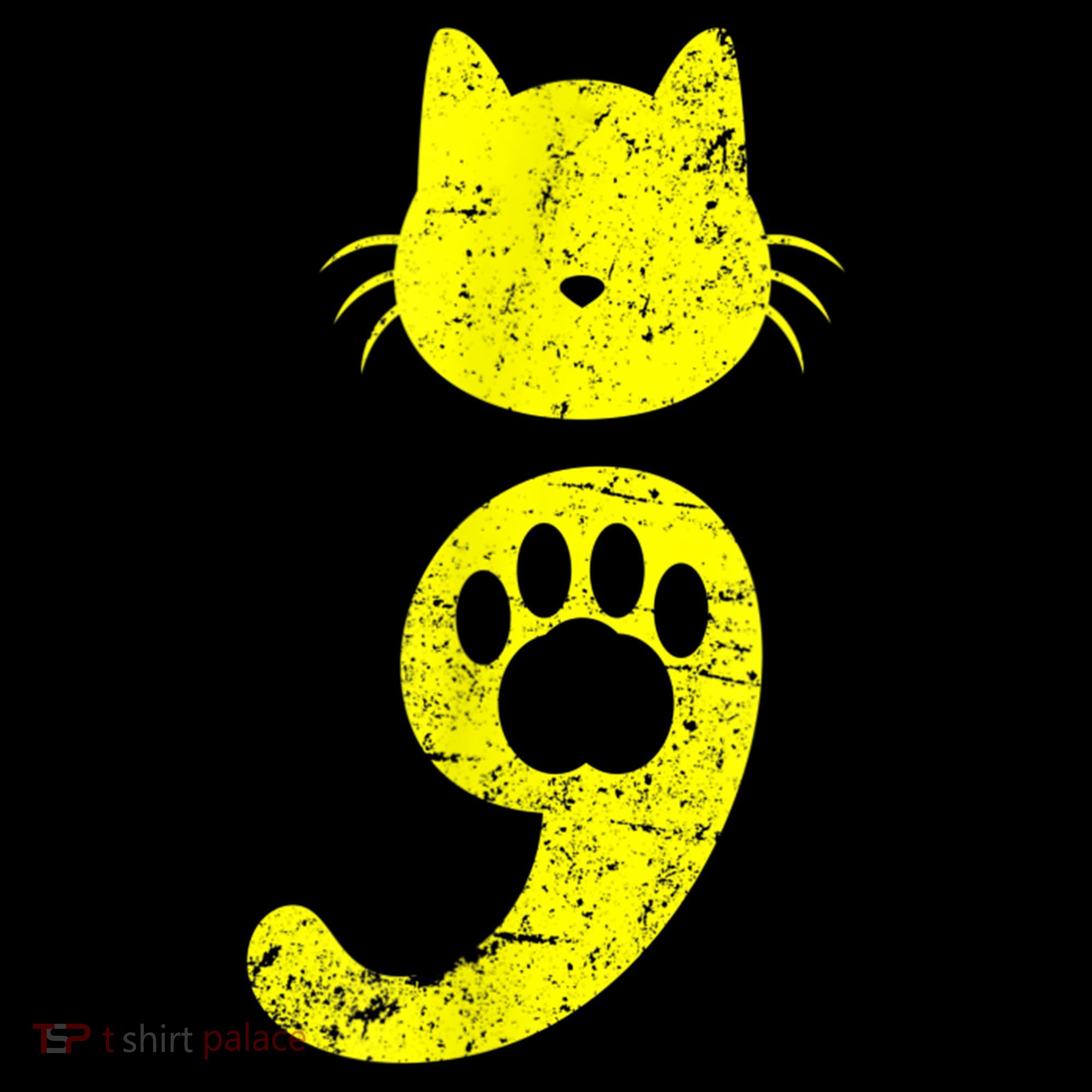 Cat Semicolon Depression Awareness Cat Lover Gift Doggie Tank
