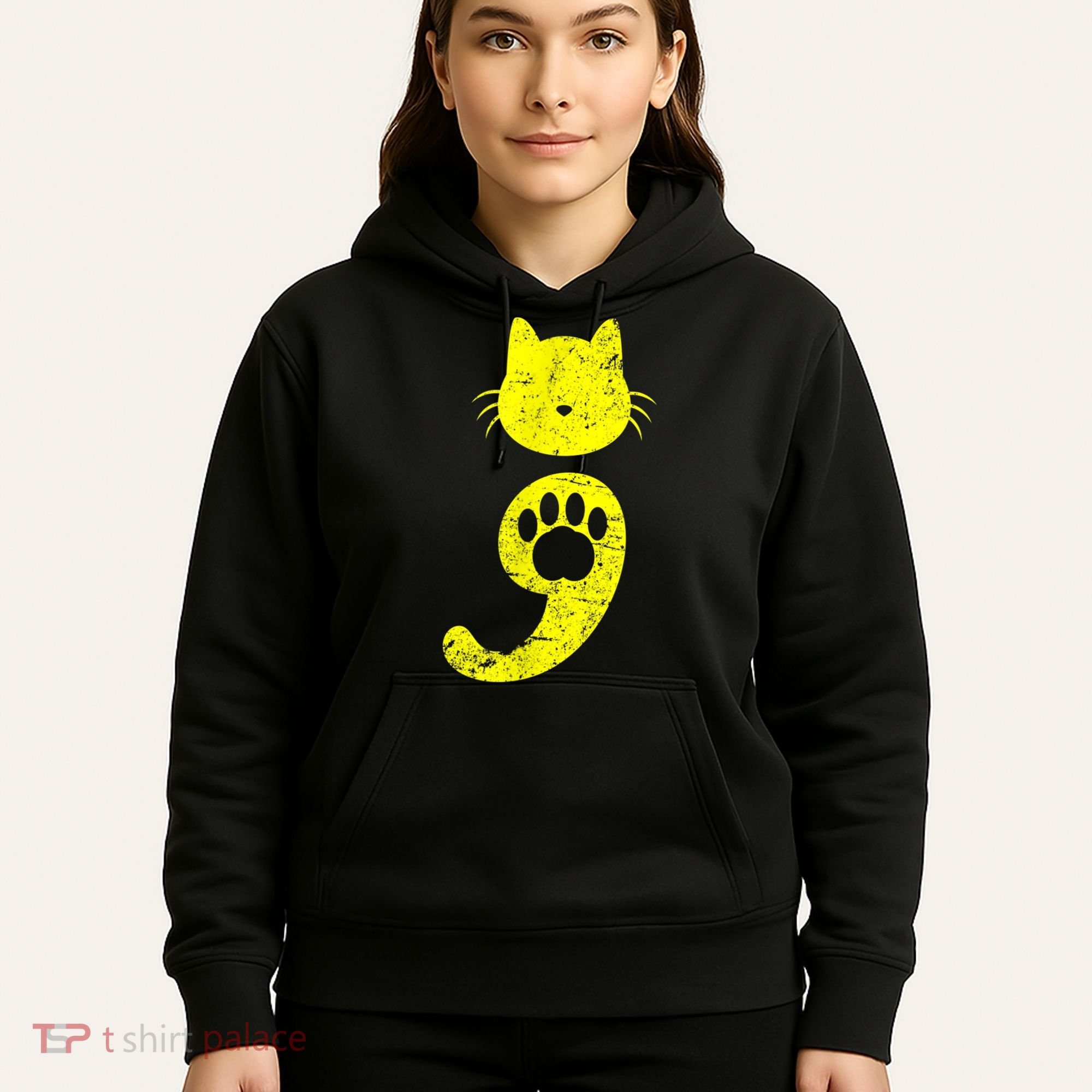 Cat Semicolon Depression Awareness Cat Lover Gift Hoodie