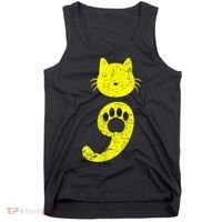Cat Semicolon Depression Awareness Cat Lover Gift Tank Top thumb 0