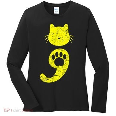 Cat Semicolon Depression Awareness Cat Lover Gift Women's Long Sleeve Shirt
