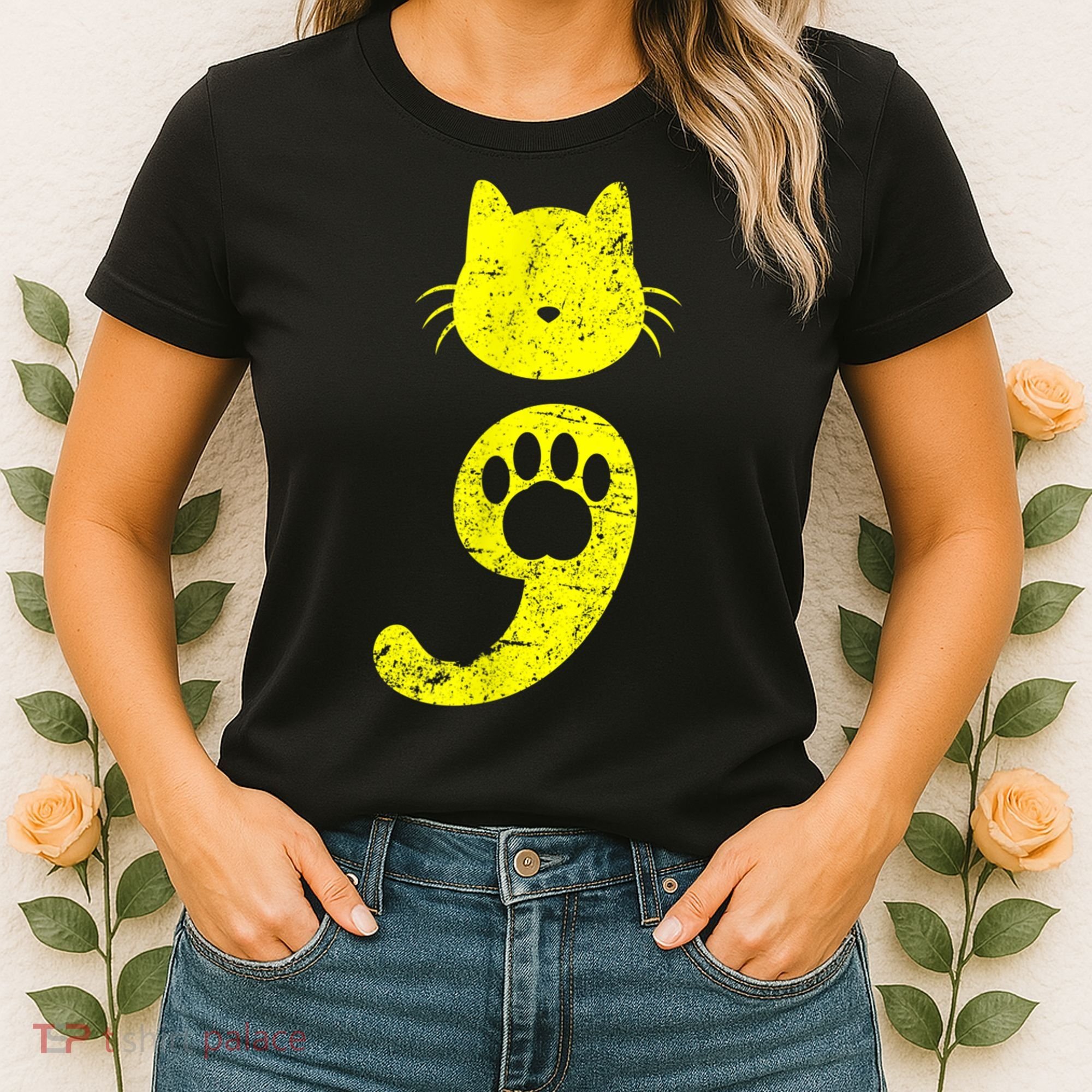 Cat Semicolon Depression Awareness Cat Lover Gift Women's T-Shirt