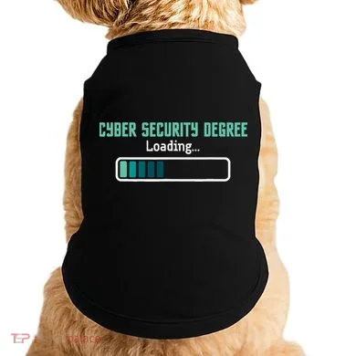 Cyber Security Degree Loading Computer Programmer Hacker Doggie Tank
