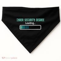 Cyber Security Degree Loading Computer Programmer Hacker USA-Made Doggie Bandana thumb 0