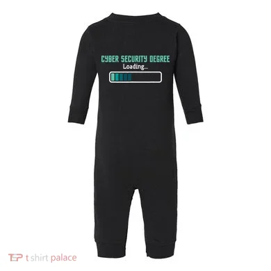 Cyber Security Degree Loading Computer Programmer Hacker Infant Fleece One Piece