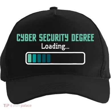 Cyber Security Degree Loading Computer Programmer Hacker Five-Panel Snapback Cap