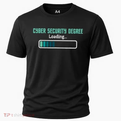 Cyber Security Degree Loading Computer Programmer Hacker Cooling Performance Crew T-Shirt