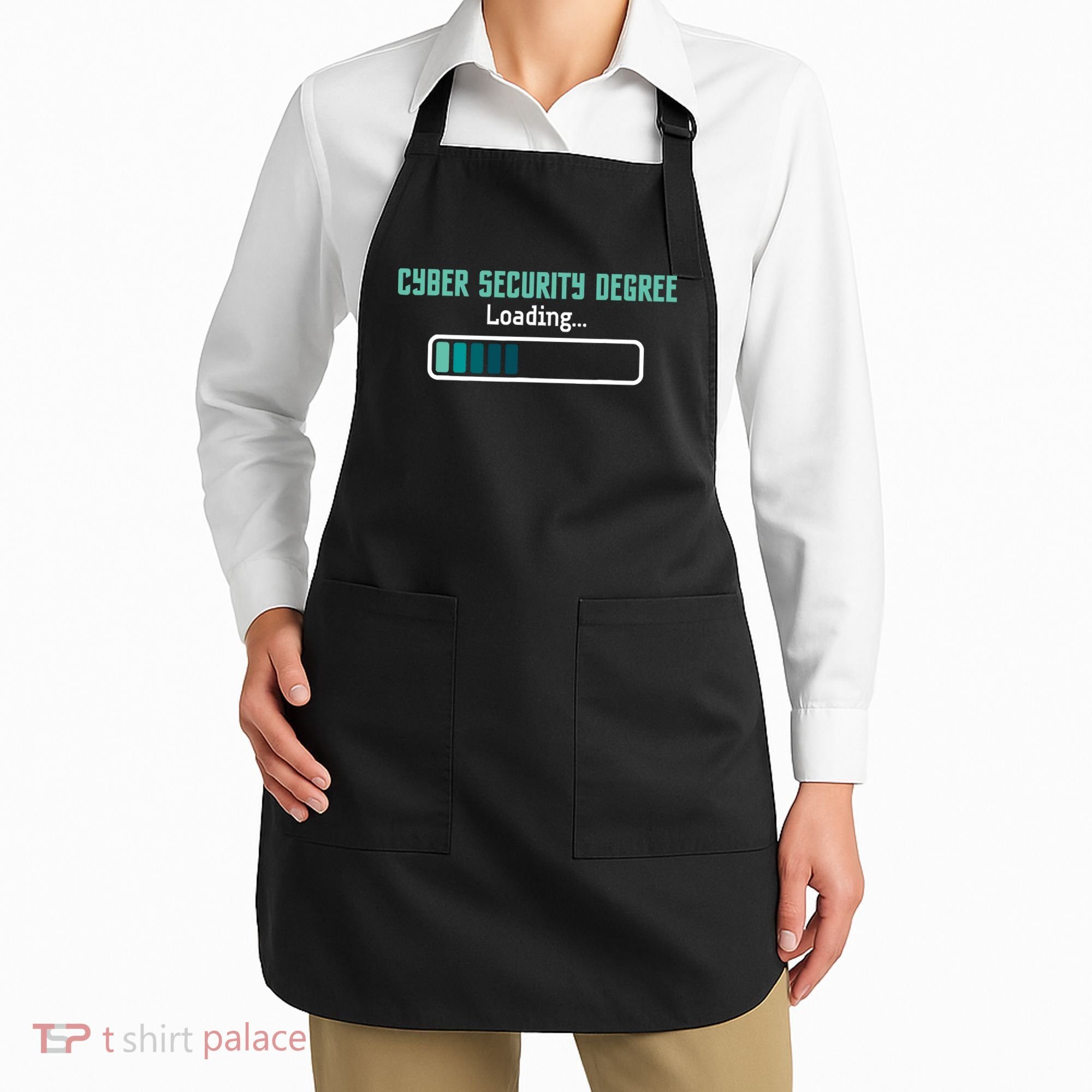 Cyber Security Degree Loading Computer Programmer Hacker Apron