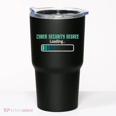 Cyber Security Degree Loading Computer Programmer Hacker Tumbler