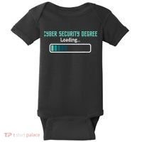 Cyber Security Degree Loading Computer Programmer Hacker Baby Bodysuit thumb 0