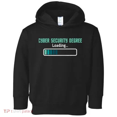 Cyber Security Degree Loading Computer Programmer Hacker Toddler Hoodie
