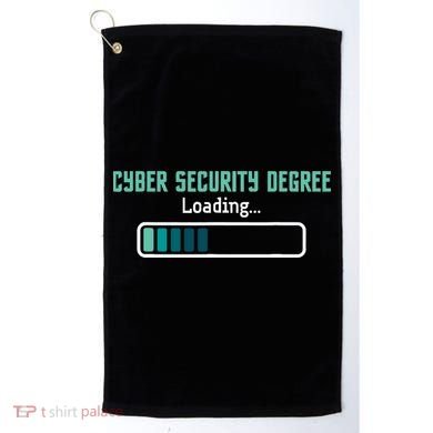 Cyber Security Degree Loading Computer Programmer Hacker Golf Towel