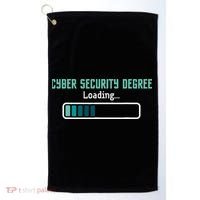 Cyber Security Degree Loading Computer Programmer Hacker Golf Towel thumb 0