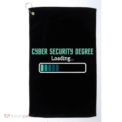 Cyber Security Degree Loading Computer Programmer Hacker Golf Towel
