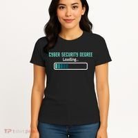 Cyber Security Degree Loading Computer Programmer Hacker Women's T-Shirt thumb 4
