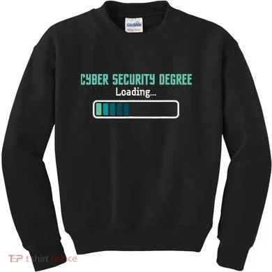 Cyber Security Degree Loading Computer Programmer Hacker Kids Sweatshirt