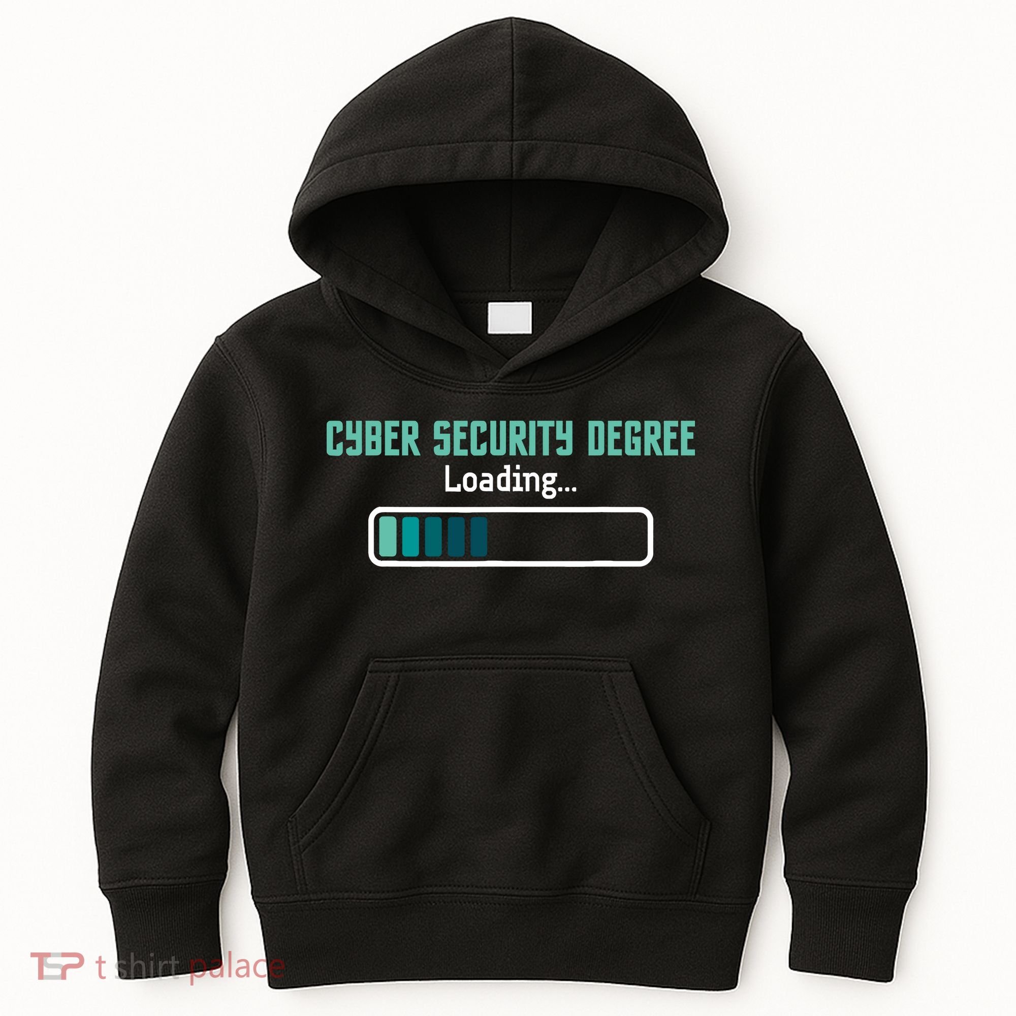 Cyber Security Degree Loading Computer Programmer Hacker Kids Hoodie
