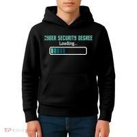 Cyber Security Degree Loading Computer Programmer Hacker Kids Hoodie thumb 4