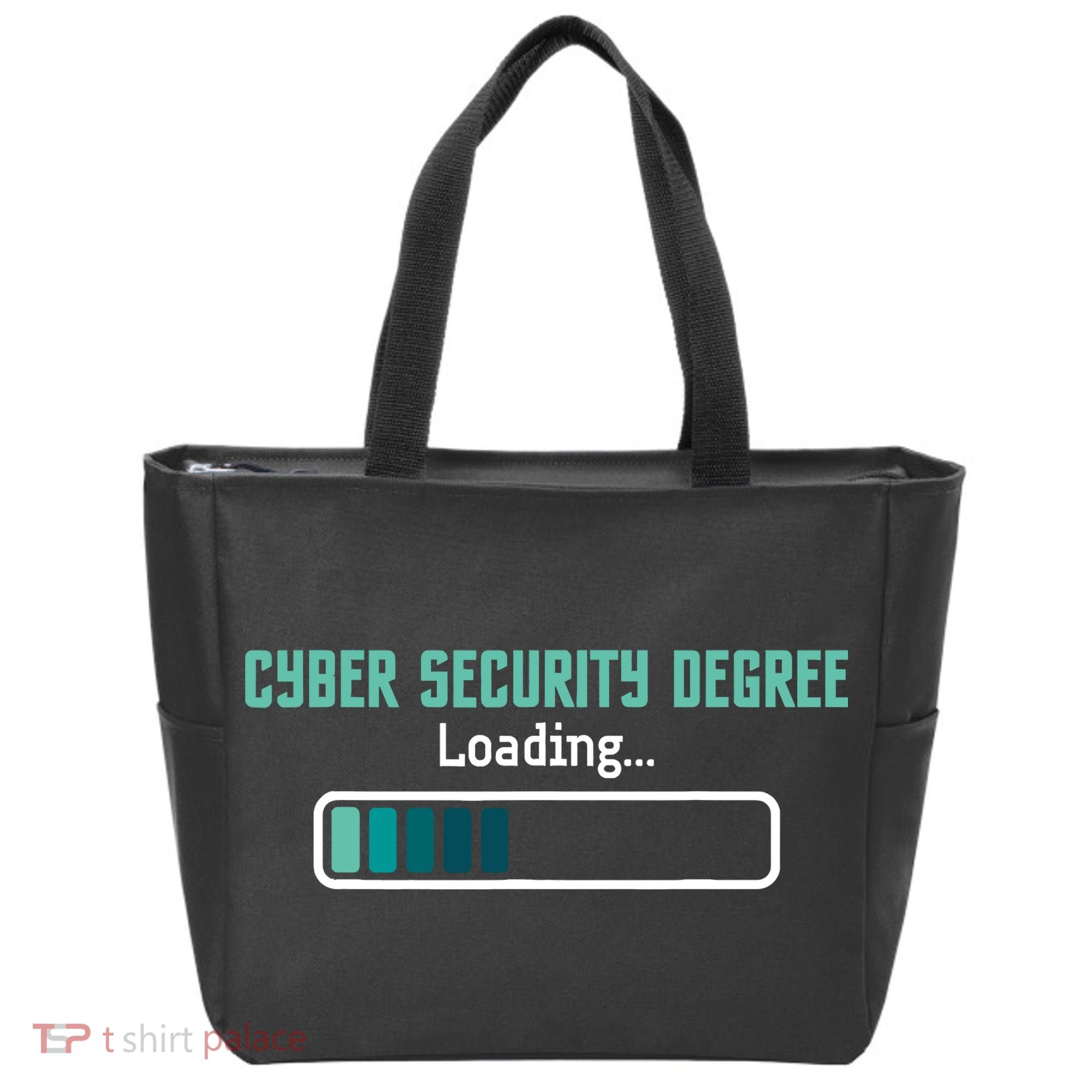 Cyber Security Degree Loading Computer Programmer Hacker Tote Bag